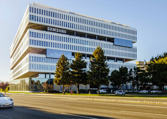 Exterior view of the Samsung North American Headquarters building
