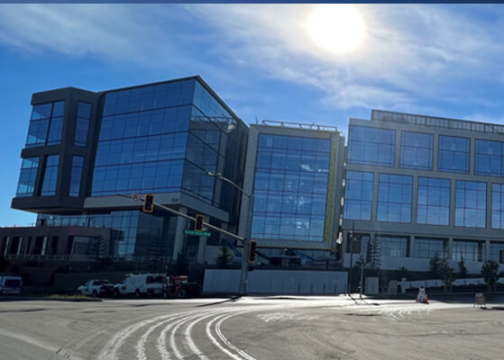 Street view of the Striep Bay Area Hub HVAC project 