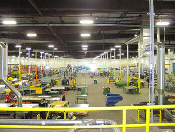 Interior view of the Marelich fabrication facility