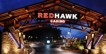 Entrance of the Red Hawk Casino